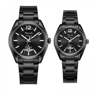 Alexandre Christie AC 8679 Full Black Couple